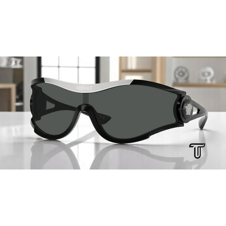 VERSACE VE4475 GB1 87 Black Dark Grey 42 mm Unisex Sunglasses