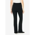 thumbnail image 2 of Woman Within Plus Size Petite Stretch-Cotton Knit Pull-On Bootcut Pocket Leggings, 2 of 3