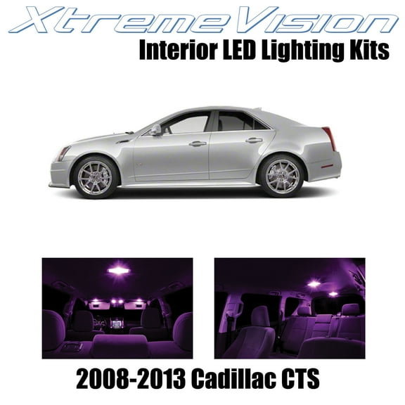 XtremeVision Interior LED for Cadillac CTS 2008-2013 16 pcs Pink Interior LED Kit   Installation Tool