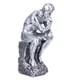 thumbnail image 3 of Escultura De Pensador, Estatuilla De Resina Hermosa Y Práctica Respetuosa Con El Medio Ambiente, Duradera Para El Hogar, Sala De Estar, Sala De Estudio, Oficina, Cafetería Cergrey Plata, 3 of 8