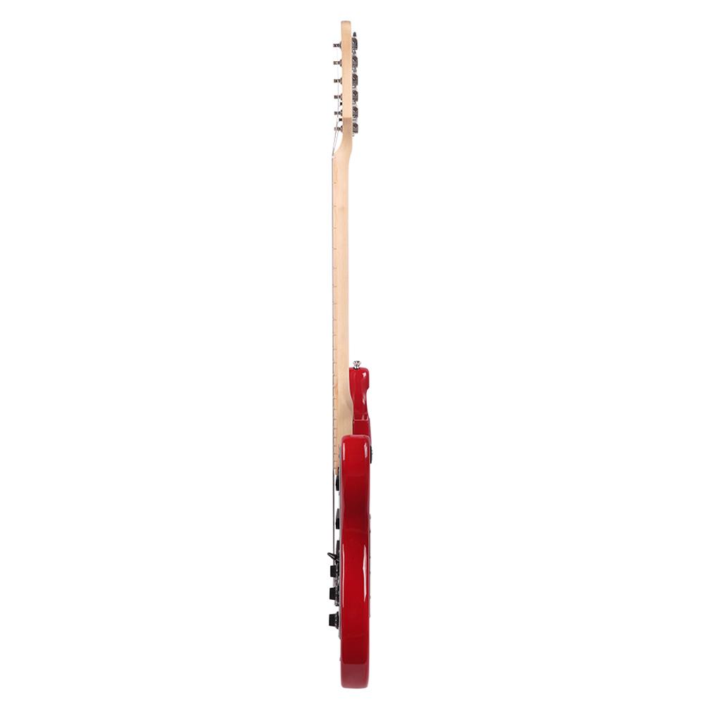 Glarry 22 Frets Basswood Beginner Electric Guitar for Beginners, Red