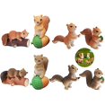 thumbnail image 1 of 8 Pieces Miniature Squirrel Statue Figurines Garden Accessories Micro Landscape Garden Decoration for Family Birthday Cake Decoration, 1 of 5