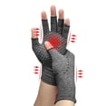 thumbnail image 3 of Guantes de Compresión BuyWeekMX para artritis medio dedo antideslizante lujo, 3 of 5