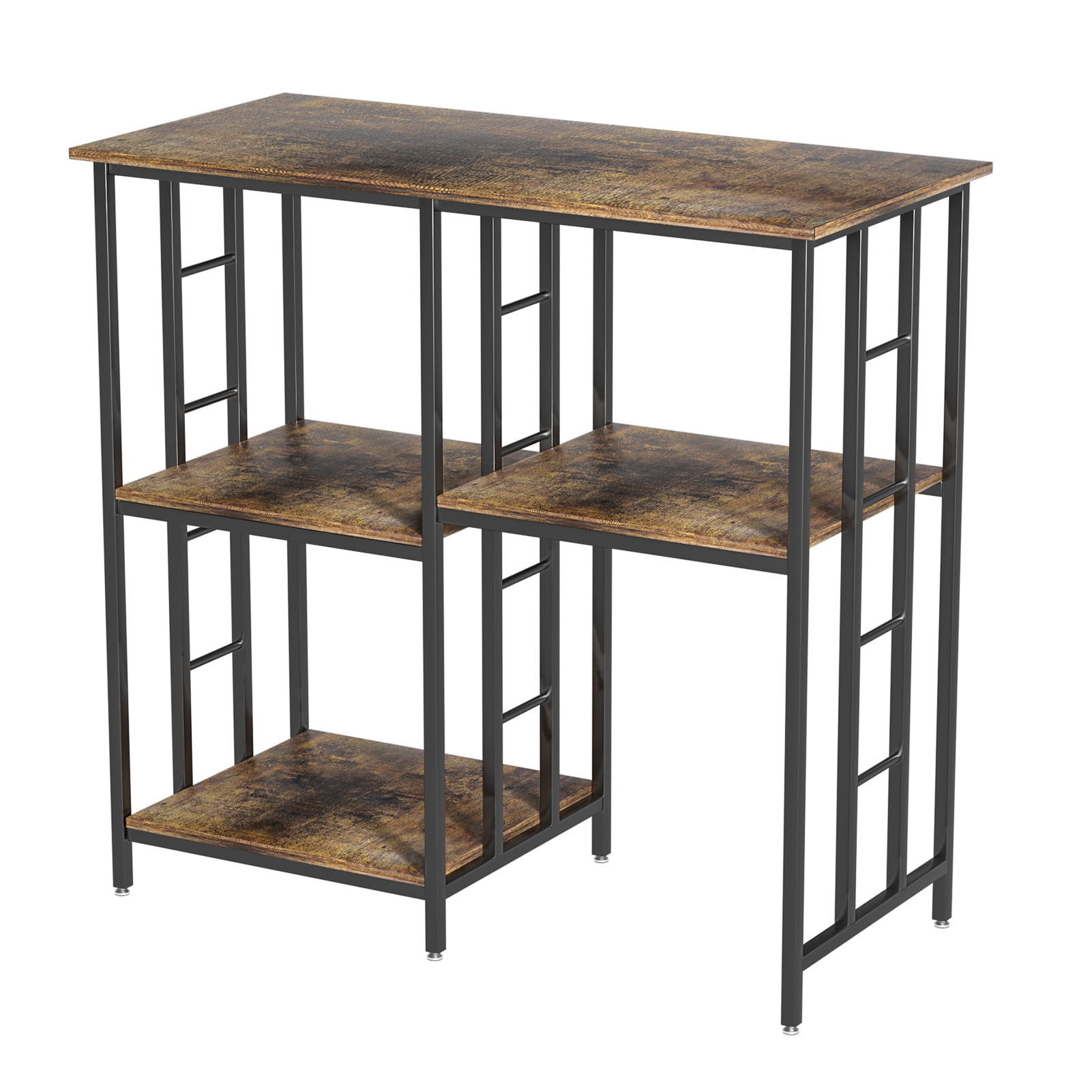 TidBay 4-Tier Bakers Rack, Adjustable Shelves Kitchen Storage Rack, Microwave Oven Stand Table, Mini Fridge Stand for Kitchen Living Room Office