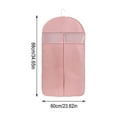 thumbnail image 2 of Clear Hanging Garment Bags for Closet Storage Large Clear Window Hanging Clothes Storage Garment Rack Cover Coat Protector for Suit, Wardrobe, Bottom Enclosed | Pink S, 2 of 7