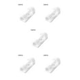 thumbnail image 1 of Justharion 4pcs Cable Clips Desktop Organizer Self -Adhesive Cord Management Wire Holder Data Telephone Line Winder Sleeve White 20pcs 5Set, 1 of 6