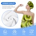 thumbnail image 6 of Colevkie 2 Pieces Bath Wrap Set for Women Bath Skirt & Hair Drying Cap Soft Quick Drying Beach Towel Bath Towel Adjustable for Bathroom Sauna Printed Kiwi Pattern, 6 of 8