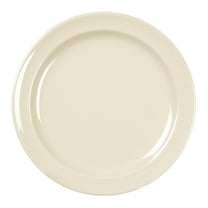 Excellante Nustone tan melamine dinnerware collection 9 inch, round dinner plate, comes in dozen