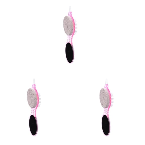 4 In 1 Foot Care Stone Brush Pumice Scrubber Pedicure Exfoliate Remover 2PCS Shower Pumice Stone for Feet