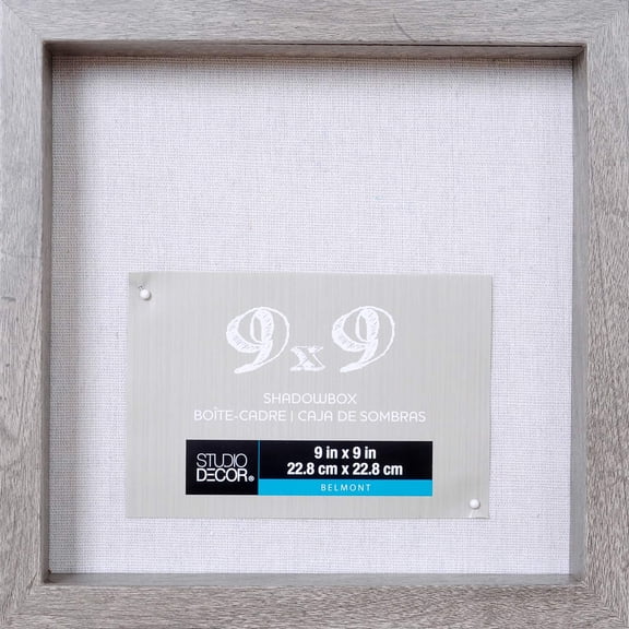 Studio Decor Gray Belmont Shadow Box