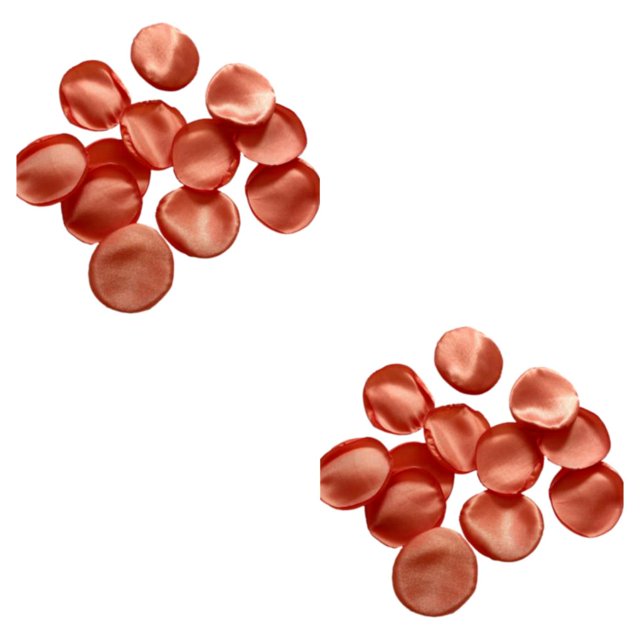 Bewildely 200 unids/set precio asequible para flores de boda artificiales-aspecto realista y fácil de limpiar B11 naranja rojo B11 rojo anaranjado 2Conjunto