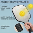thumbnail image 2 of Pickleball Paddles Set Of 2, Fiberglass Surface, Adventure Map Print, 4 Balls & Bag, 2 of 5