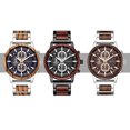 thumbnail image 5 of Reloj Deportivo De Madera Para Hombre, Reloj De Moda Multifuncional Con Pantalla De Calendario, Relojes Sencillos De Negocios Monstrate AP004882-02, 5 of 5