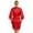 Red, variant on LYMAYTER Women's Lace Trim Kimono Rhinestones Short Sleeve for S-2XL Silky Satin Bridal Party Robe