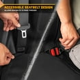 thumbnail image 6 of CAT PU Leather Rear Bench Seat Cover - Black, 60/40 Split Fit for Cars, Trucks, SUVs - Waterproof, Scratch-Resistant, Semi-Universal Fit Rear Seat Protector for Most Auto Interior - Easy Install, 6 of 9