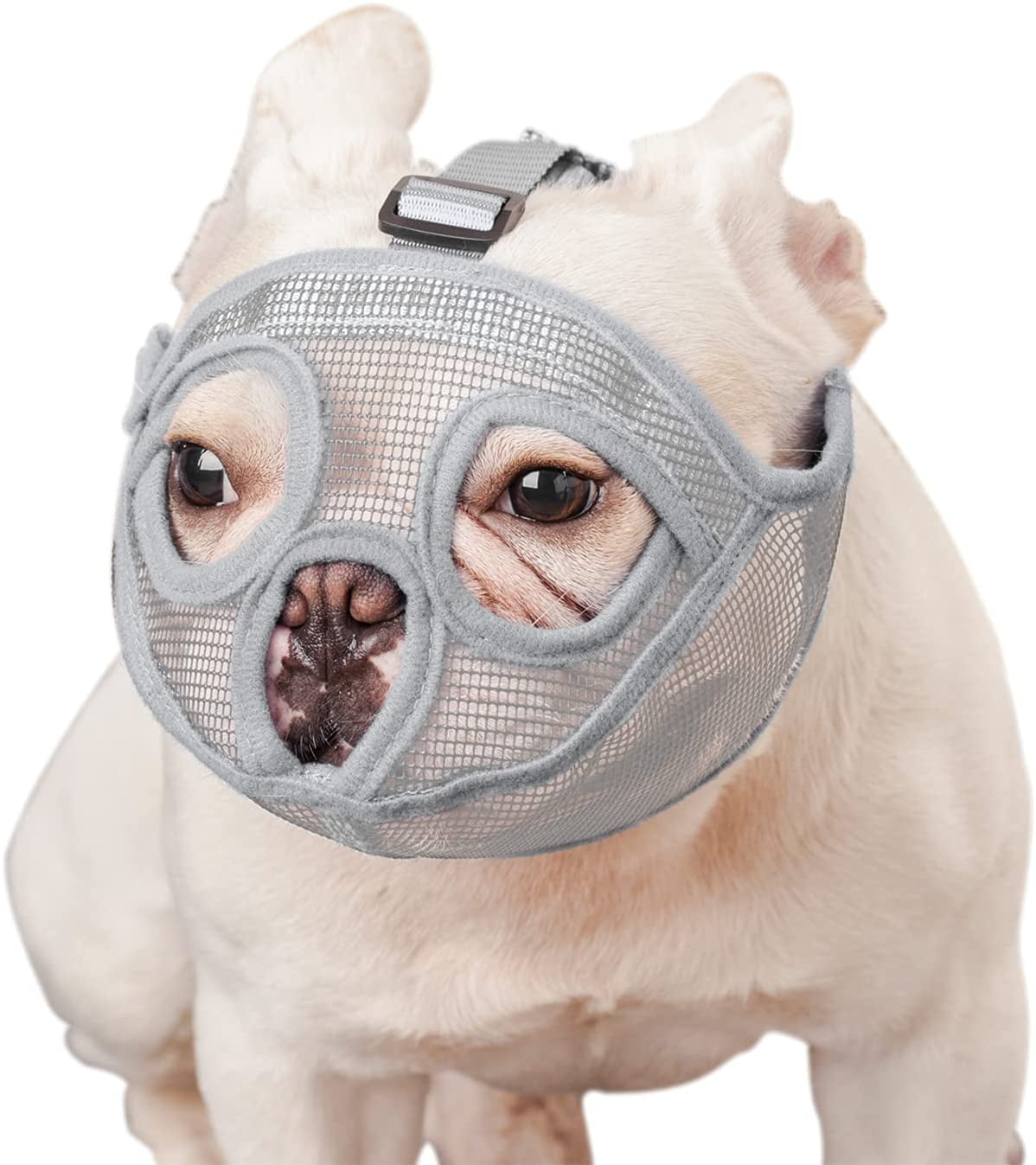 Short Snout Dog Muzzle Bulldog Muzzle, Stop Dog for Biting Barking