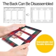 thumbnail image 4 of Yayeee Rocker Switch Wall Plate 1-Gang 4.6"x2.9" Home Decorative Outlet Cover, Red Green Pattern, 4 of 6