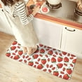 thumbnail image 2 of Cute Strawberry Kitchen Mat - Non-Slip Comfort Standing Pad for Kitchen, Bedroom, and Living Room Decor, Absorbent Fruit Mat, 2 of 3