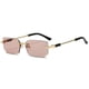 thumbnail image 3 of Rimless Sunglasses Rectangle Fashion Popular Women Men Shades Small Square Sun Glasses For Female male Summer Traveling Oculos, 3 of 5