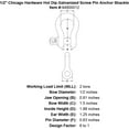 thumbnail image 6 of Chicago Hardware Hot Dip Galvanized Screw Pin Anchor Shackles, 6 of 10