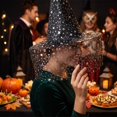 thumbnail image 5 of Halloween Pointed Witch Hat, Lightweight Wizard Headwear Accessory, Ideal for Halloween Themed Parties, Evening Gathering, Photo Shoot, Festival Outfit and Holiday Dress Up Supplies A, 5 of 8