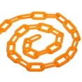 thumbnail image 1 of Unique Bargains 0.3' Diameter 10Ft Length Plastic Chain Barrier Safety Link Chain Stanchion for Crowd Control, Orange, 1 of 5