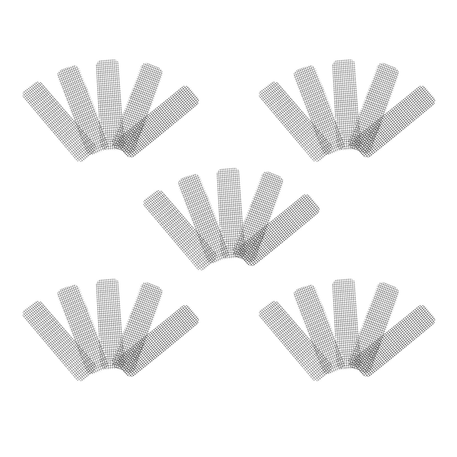 25pcs Anti Mosquito Window Screen Sticker Adhesive Mesh Window Screen