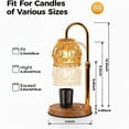thumbnail image 2 of GADE Candle Warmer Lamp - Electric, Timer & Dimmer - Great for Mom's Gifts, New Home Bedroom Decor, 2 of 9