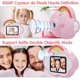 thumbnail image 4 of Cámara para niños, cámara para niños de 2,4 pulgadas, cámara digital de 40 MP/1080p para niños, cámara para niños con tarjeta SD de 32 g, USB, pegatina, regalos para niños de 3 a 12 años, 4 of 5