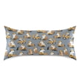 thumbnail image 3 of Dog Brick Pattern Pillowcase Standard Size 20''x26'' Satin Double-Sided Print Soft Wrinkle Resistant, 3 of 9