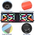 thumbnail image 3 of Tabla de flexiones plegable multifuncional para entrenamiento con pesas con asas para flexiones para fitness en casa, portátil, antideslizante, 3 of 5
