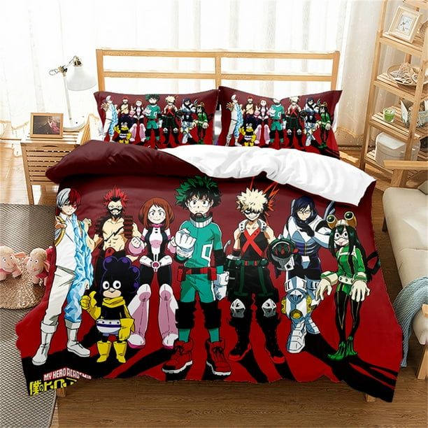 NEW My Hero Academia Bedding Bed Set Twin Full Queen King Size with 2