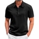 thumbnail image 2 of pstuiky Camisas casuales de manga corta para hombre, Camisa tipo jersey de manga corta con cuello vuelto y botones de color liso para hombre ropa de hombre xxl, 2 of 6