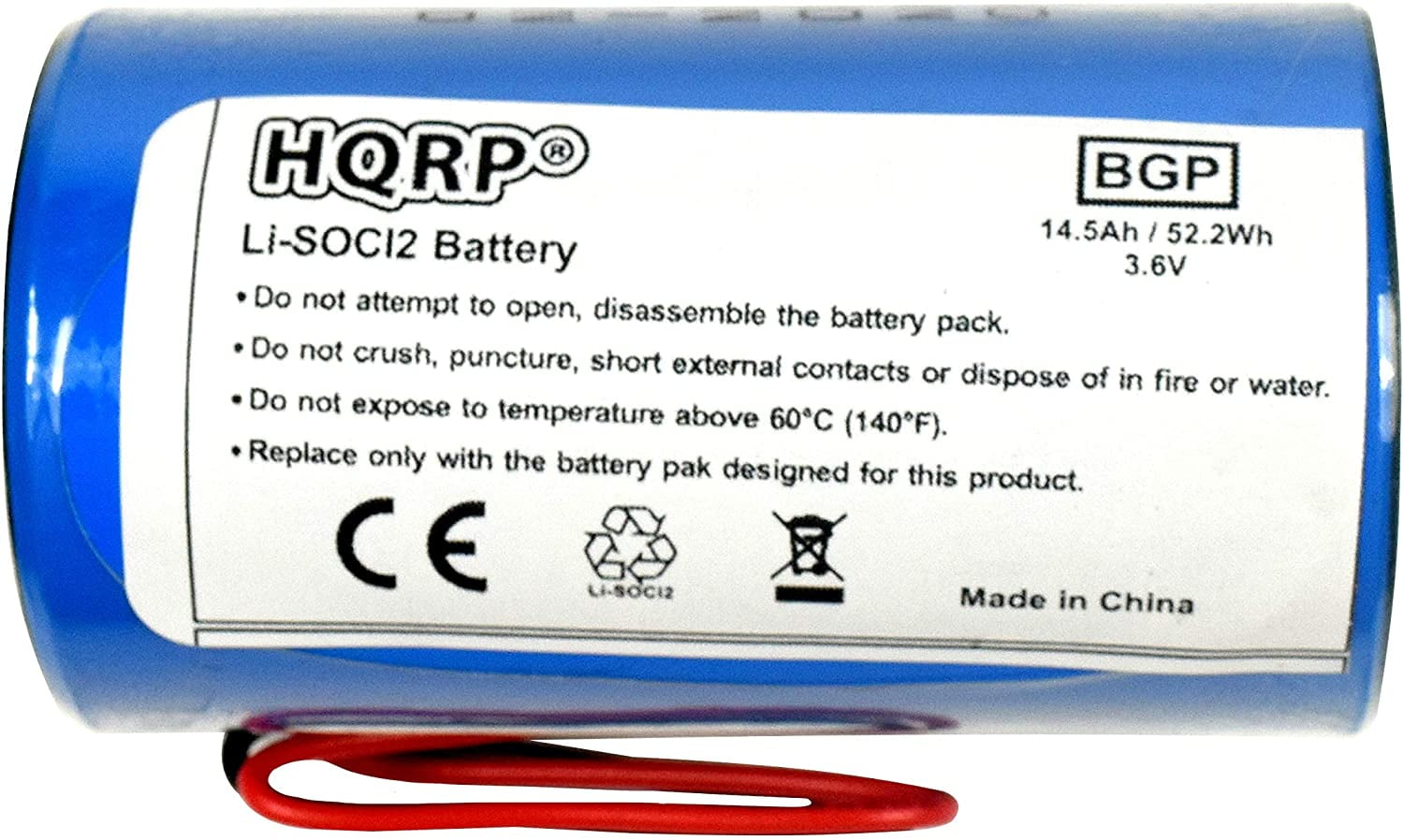 Lot De 2 Batteries ER34615M 3.6V Lithium Li-SOCI2 | Compatibles DSC, ALEXOR, Sirènes Extérieures Sans Fil - 8