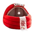thumbnail image 4 of Cama para gatos, nido cálido para gatos de interior, accesorios para mascotas, cama portátil, cómoda y resistente para dormir, cueva para perros M, 4 of 8