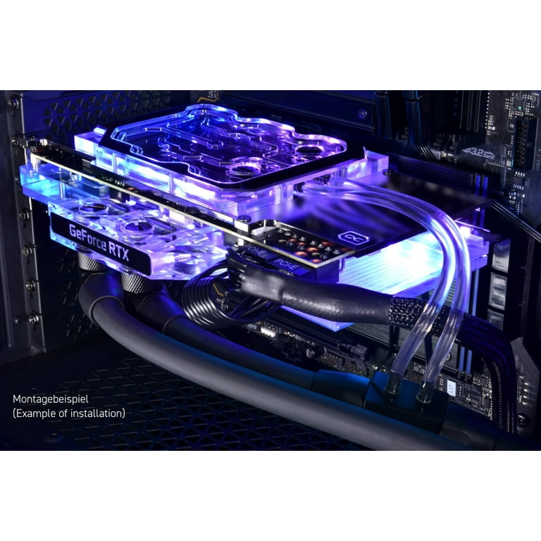 Alphacool Eisblock Aurora GPX-N Digital RGB Active GPU Backplate, RTX  3080/3090 Gaming/Eagle, Nickel/Plexi