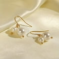 thumbnail image 2 of K-KED Beautiful Natural 8-12mm White South Sea Shell Pearl Round Beads Earrings Gift, 2 of 4