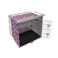 thumbnail image 6 of Floral Dog Crate Cover, Romantic Roses Continuous Violet Lilac Tones Pattern, Easy to Use Pet Kennel Cover Small Dogs Puppies Kittens, 7 Sizes, Eggplant Mauve, by Ambesonne, 6 of 6