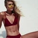 thumbnail image 3 of Conjuntos de bikini Prolriy para mujer, traje de baño de dos piezas, bikini liso, conjunto de bikini push up, traje de baño acolchado, conjunto de tankinis, trajes de baño para mujer, color vino, 3 of 3