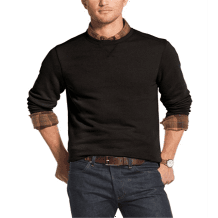 G.H. Bass Men's Mountain Fleece Crewneck Sweatshirt Grey Size XX-Large