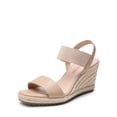 thumbnail image 1 of Sandalia DREAM PAIRS SDPW222W Nude con Correa Elástica y Cuñas, 1 of 6