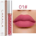 thumbnail image 4 of Lápiz labial líquido mate resistente al agua de larga duración terciopelo Mate desnudo marrón rojo brillo de labios tubo de pelusa maquillaje lápices labiales cosméticos brillo de labios, 4 of 7