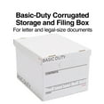 thumbnail image 2 of Staples Corrugated File Box Lift Off Lid Letter/Legal Size White/Black 20/Pack (3325010/3325007), 2 of 9