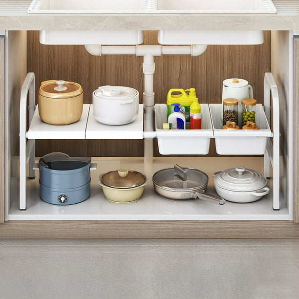 Almacenamiento y organización de cocina, estante escalable para cocina, estante de almacenamiento en capas para tazones y platos, gabinete de encimera, divisor interno, estante en capas, estante para