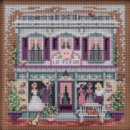 La Fleur Boutique Beaded Counted Cross Stitch Kit Mill Hill 2020 Buttons & Beads Spring MH142011