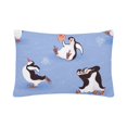 thumbnail image 3 of MKHERT Fuuny Penguins Skating Pillowcase Pillow Protector Cushion Cover 20x30 inch,Set of 2, 3 of 3