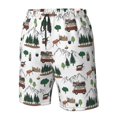 thumbnail image 4 of Balery Camping Caravan 2 Traje de Baño Estilo Hawaiano para Hombre, Shorts de Secado Rápido con Bolsillos-X-Large, 4 of 6