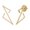 Yellow, variant on Electric Spark Zig Zag Sterling Silver Diamond Earring