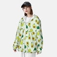 thumbnail image 3 of Balery Cartoon Fruit Sudadera ligera de manga larga con capucha y protección solar UPF 50+ para hombre y mujer, ideal para pesca y running-3X-Large, 3 of 7