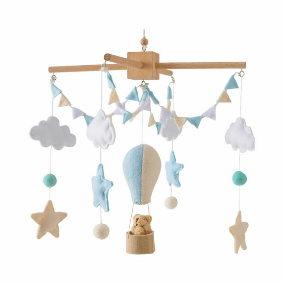 Baby Room Ceiling Wind Chime Felt Ball Hanging Decoration Montessori Pendant Toy Style A